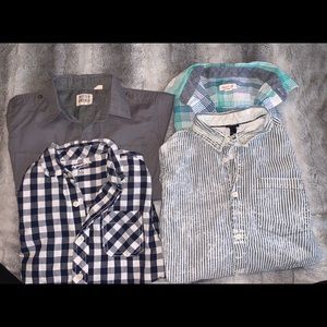 Lot of 5 Boys Button down shirts